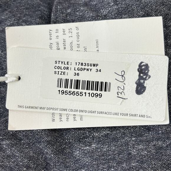 AG Adriano Goldschmied NWT Sueded Sateen Tellis Modern Slim Dark Gray Pant 36x34 - Picture 3 of 6